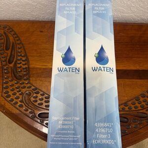 Two Water Filters Refrigerator 4396841, 4396710